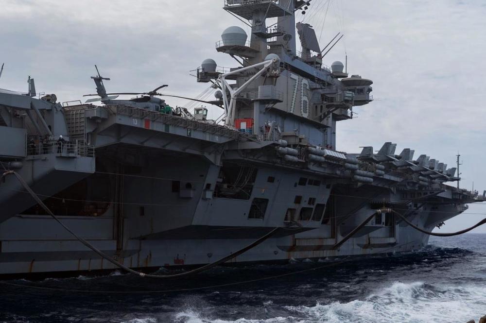 cvn-76里根号航母在菲律宾海