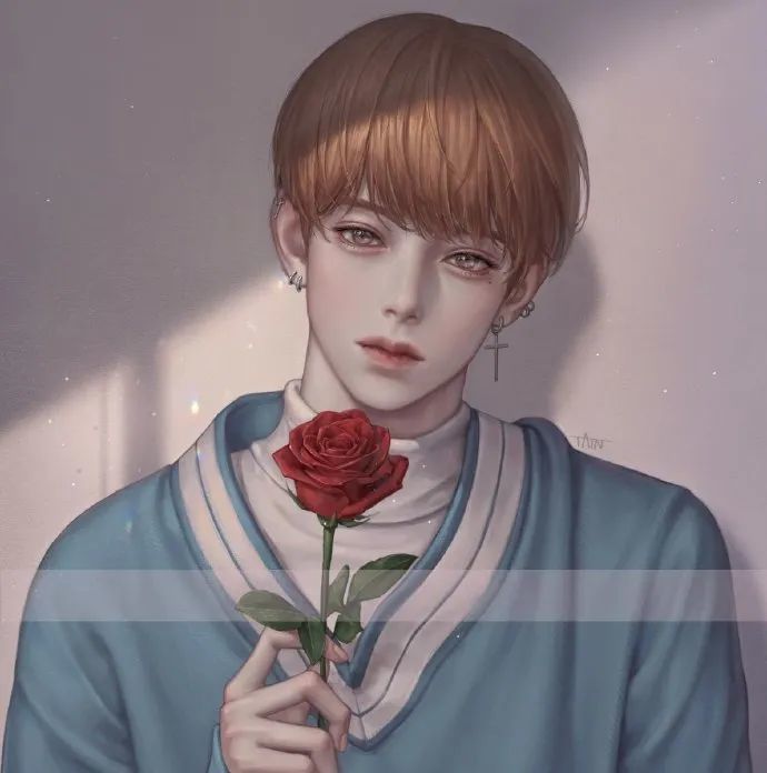 韩国画师im_tain笔下温柔的小哥哥们_腾讯新闻