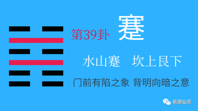 听故事学易经第39卦水山蹇背明向暗