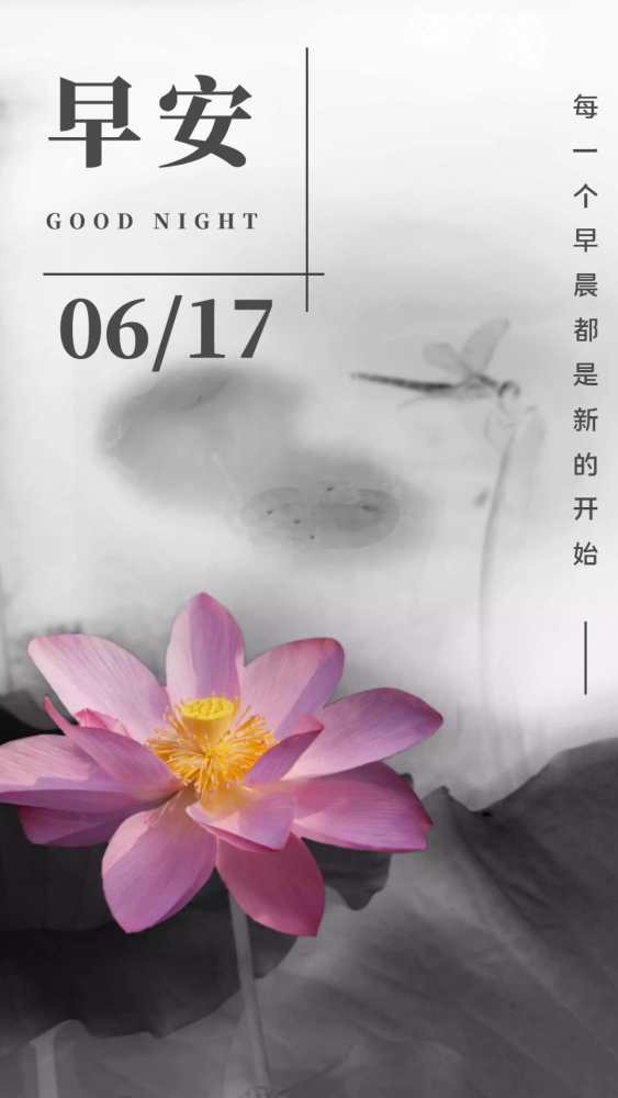 6月17日早安心语经典语录走心句子 最新早上好图片正能量带字 腾讯新闻