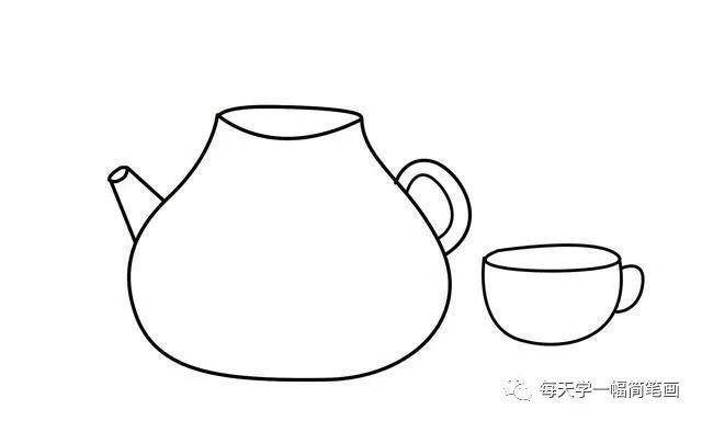 每天学一幅简笔画花瓶简笔画画法
