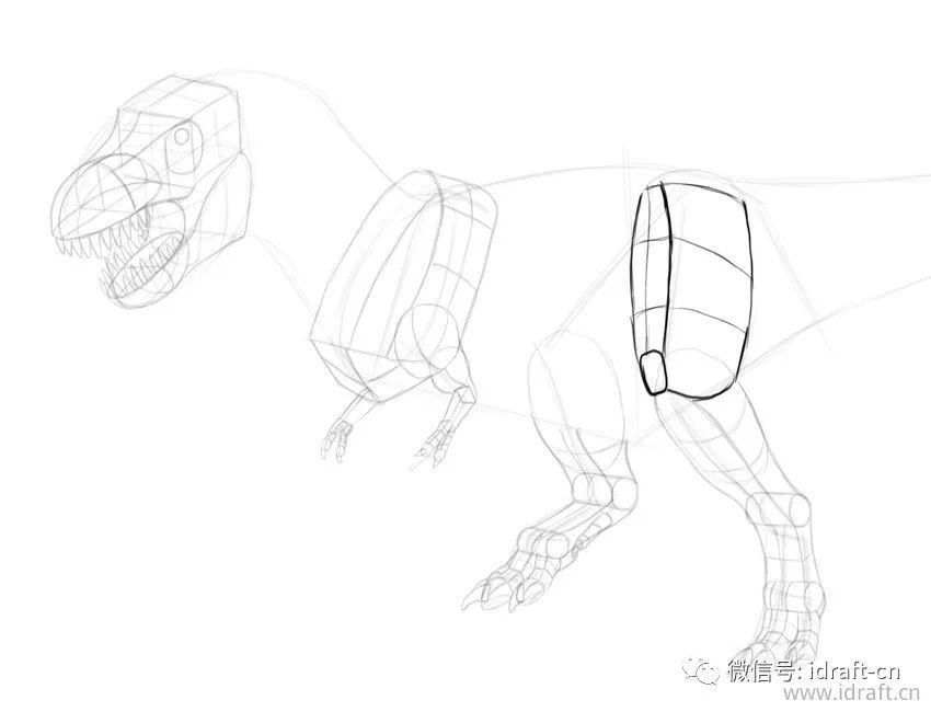 怎麼畫霸王龍-恐龍畫法的超詳細素描教程