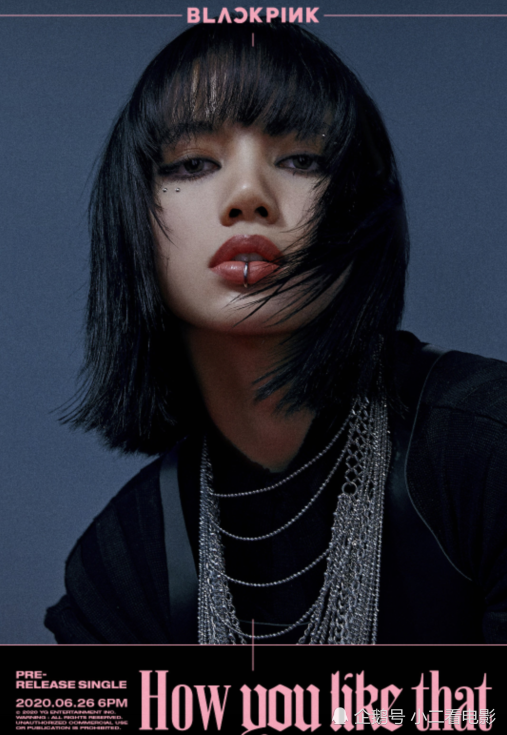 blackpink第二版单人海报公开lisa唇环太酷