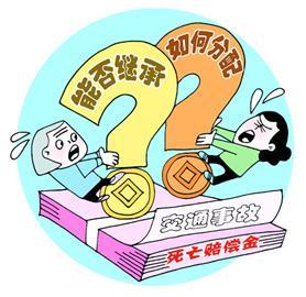 死亡赔偿金是否能继承