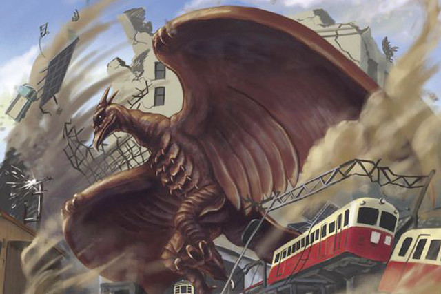 哥斯拉大战金刚哥总打副本怪兽拉顿好累猴子要跨越膝盖