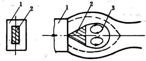 2kg煤粉/kg空气)处于炉膛内的向火面,有利于着火和燃烧,煤粉淡相(0.