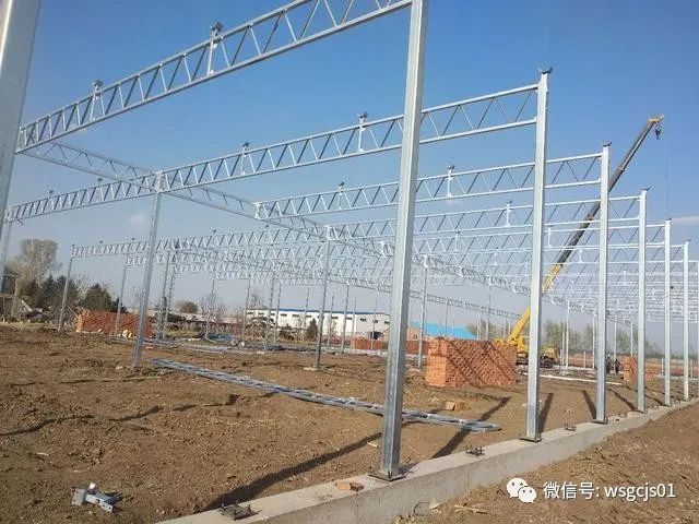 字梁檩条等主要的加工工艺为定制热镀锌方管进行按照图纸尺寸进行切割