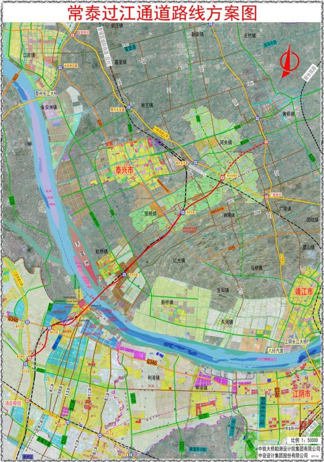 常泰长江大桥南北公路接线工程初步设计获批