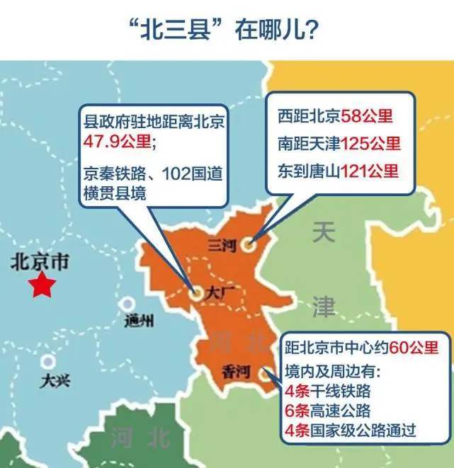 燕郊北京地图图片