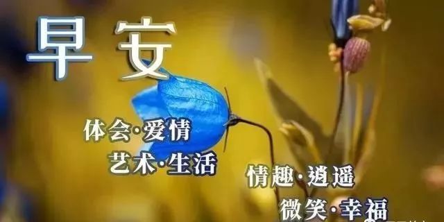 早上好祝好人一生平安