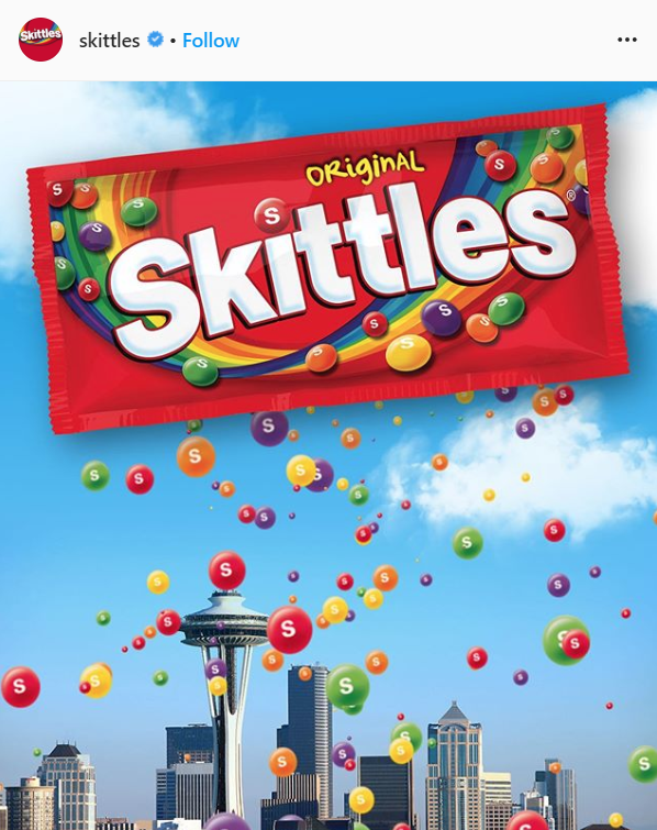 6月限定,人气七彩糖果skittles 彩虹糖推出"无色"版本