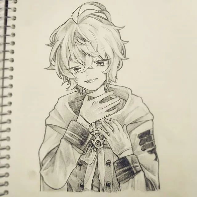 水彩插画一组q版动漫男女生上色手绘素材