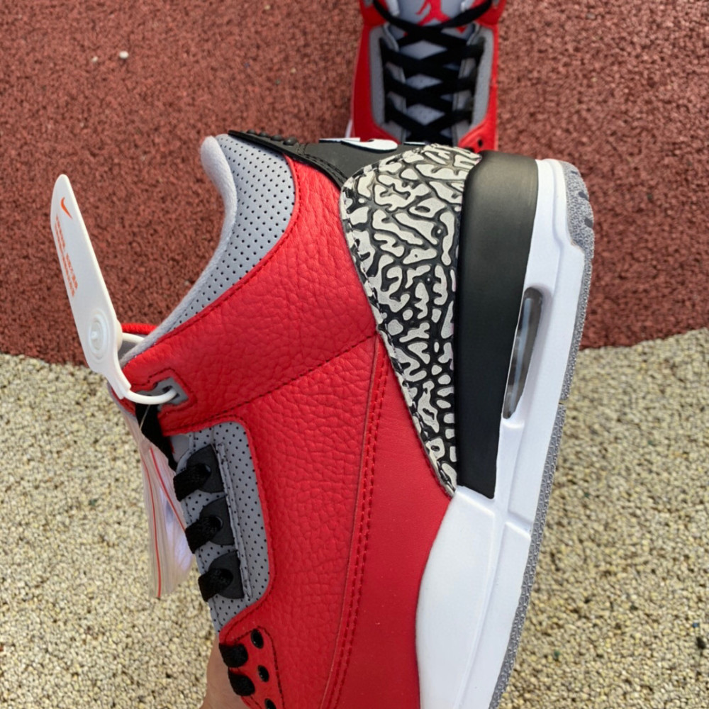 乔丹aj3红水泥 air jordan 3 爆裂纹大红公牛全明星篮球鞋