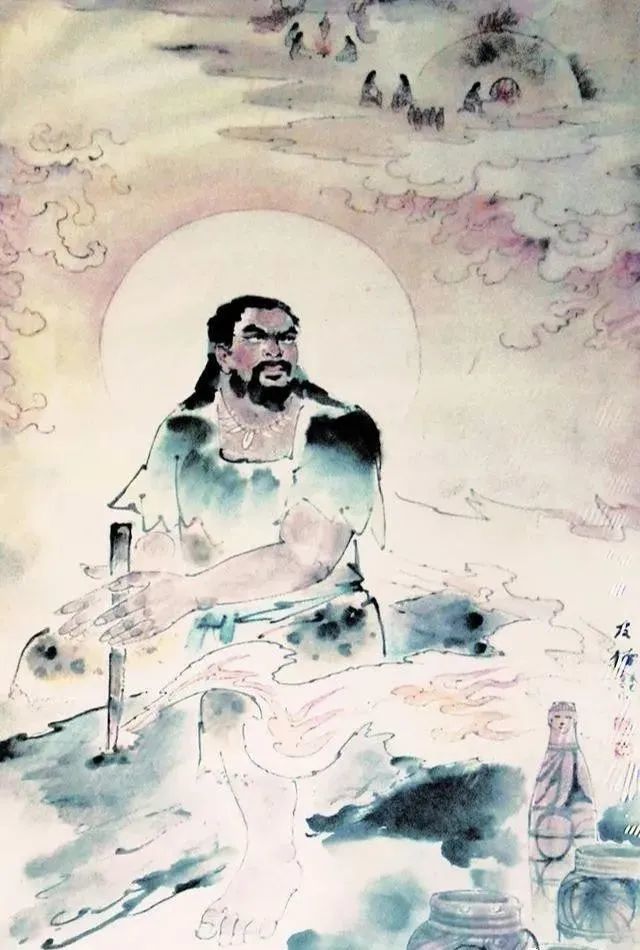 第九幅图:钻木取火 冶金成器