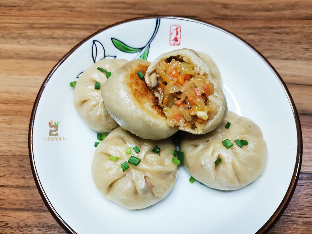 1碗糯米1碗面,教你做水煎包,金黄诱人,软糯弹牙,一出锅满屋香