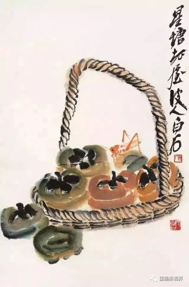 齐白石|一果一篮一世界！