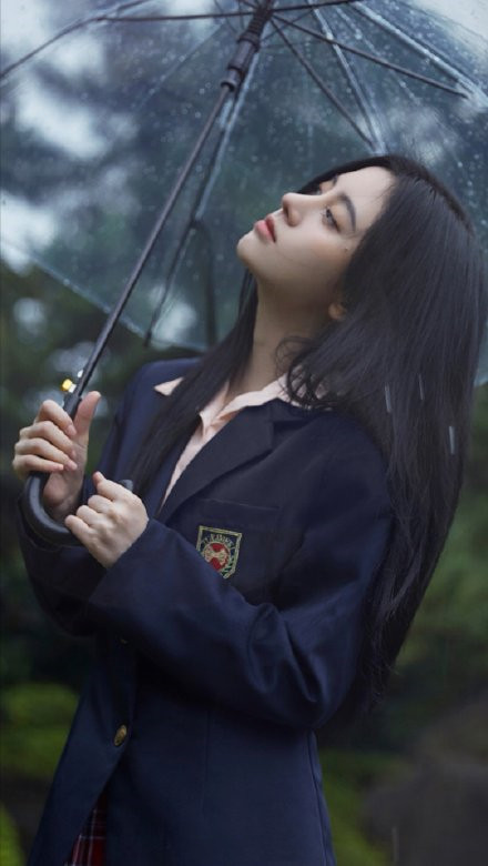 鞠婧祎真是太软妹了穿学院风jk制服扮日本学生看脸只有16岁