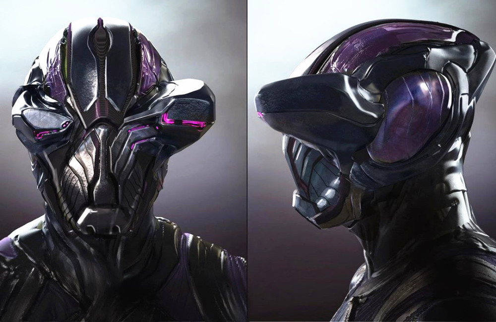 惊奇队长斯库鲁人差点多了一套另类战甲左右不对称太扎眼