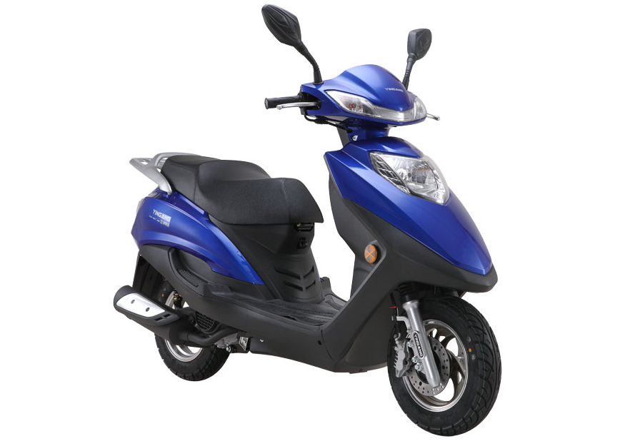 银钢125级代步踏板单缸风冷电喷油耗25l极速85码5480元