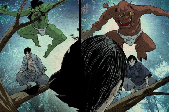 奇趣漫画 日本异人除了可以召唤鬼神以外 这位年轻人还有鬼刀 腾讯新闻