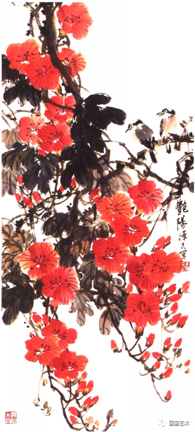 写意花鸟 凌霄画法
