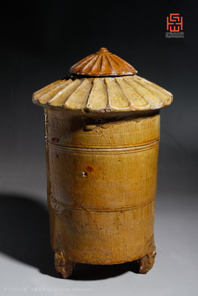 汉代低温黄釉谷仓