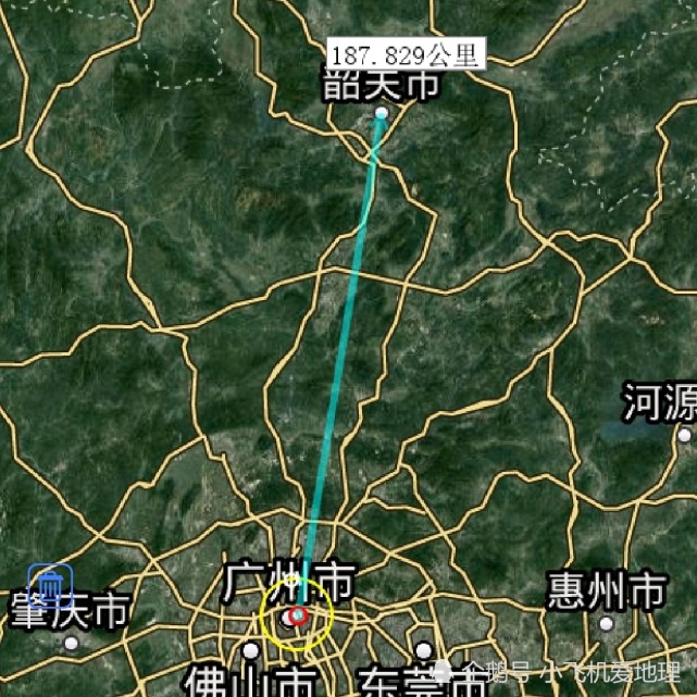 广东省各市至省会直线距离,湛江市最远,你的家乡到省会多远呢?