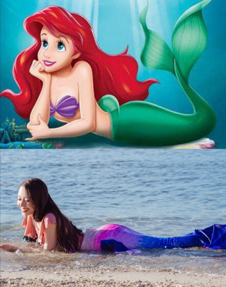 不过看到金瀚的美人鱼造形,真的是太亮眼了,金瀚变身美男鱼.