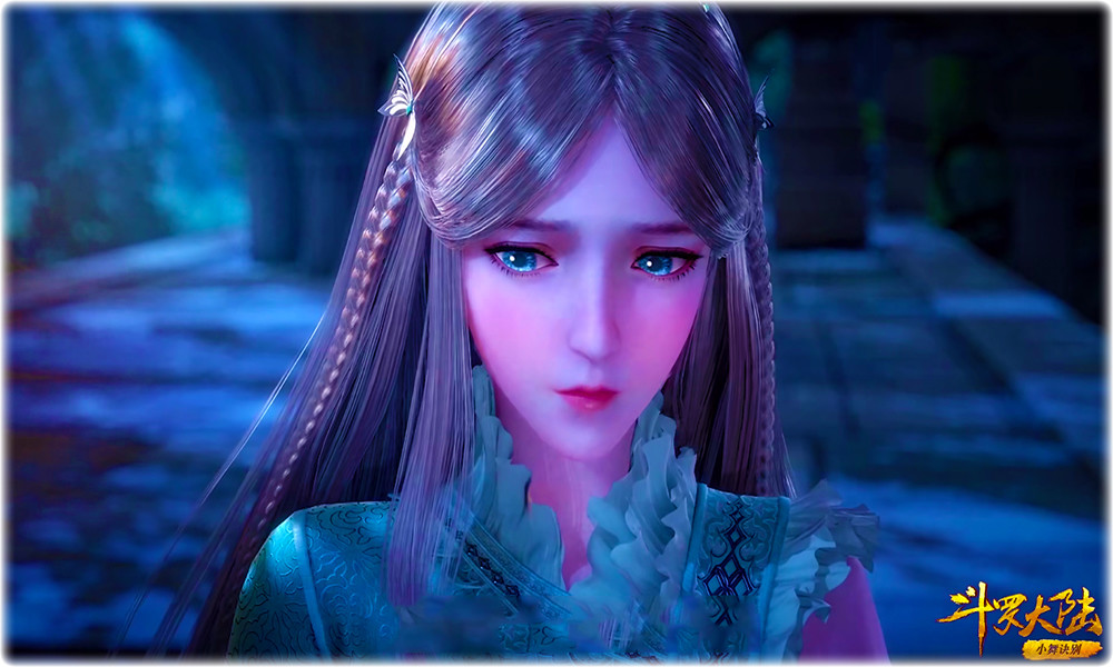 宁荣荣的"害羞脸"在动画版中应该是比较少出现的一