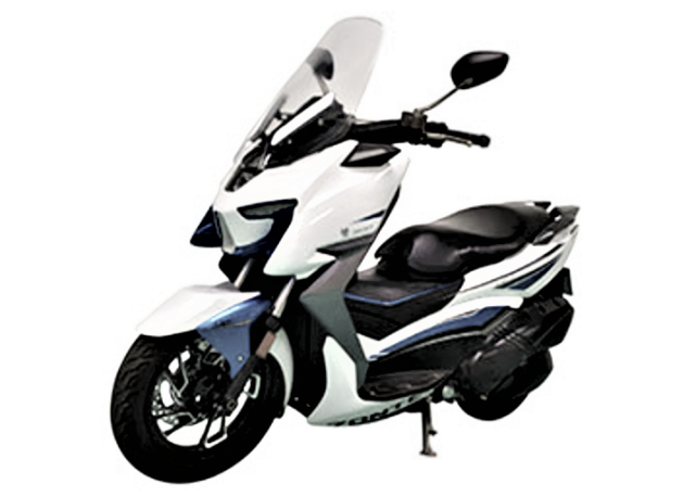 这种做法在国产摩托车上极为少见,也只有升仕敢用如此激进的设计风格