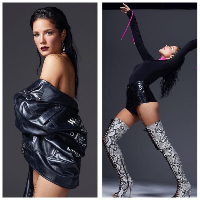 歌手halsey晒街拍照抹胸裙这么小号挡不住的凹凸身材真撩人