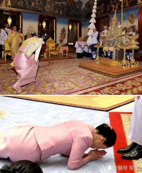 泰国王后真隐忍见到泰王要下跪行礼陪泰王开会还得全程站军姿