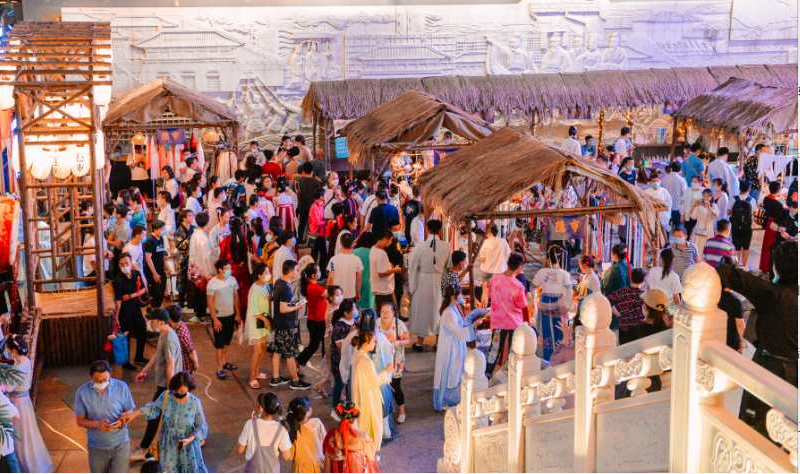 长安夜我的夜最唐风的隐市大集火爆开市