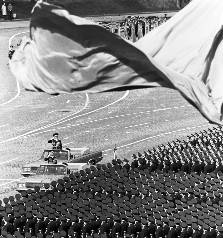 苏联老照片1985年胜利日阅兵苏联的最后一次重大阅兵