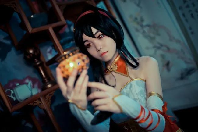 cos正片洛天依金丝雀旗袍乐正绫凤凰式旗袍