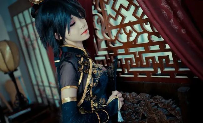 cos正片洛天依金丝雀旗袍乐正绫凤凰式旗袍