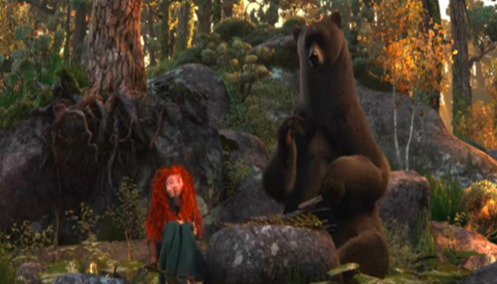 梅莉达和母亲发生了厉害的争执,气冲冲的离开城堡,来到深林深处.