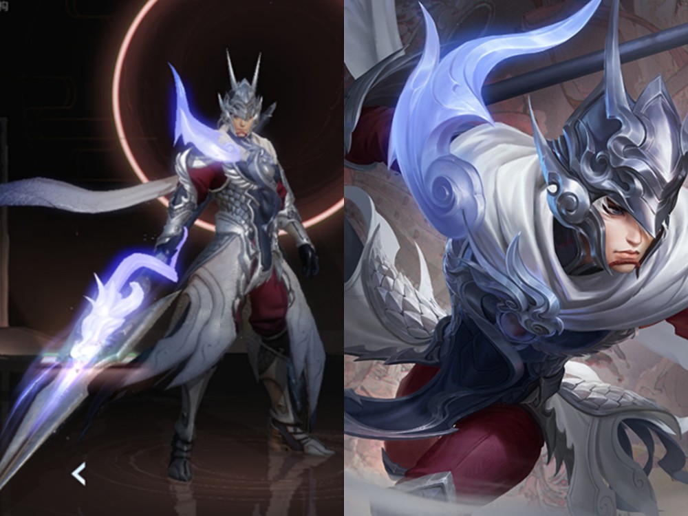 王者荣耀五虎将优化对比赵云白到发光黄忠没变化直售全皮免费送