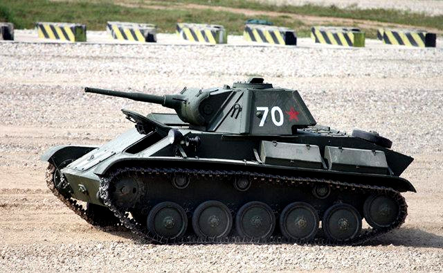 二战苏联轻型坦克t-70,除了轻之外就没什么优点了_腾讯新闻