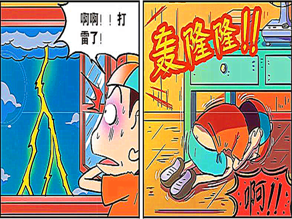 团团同学害怕打雷不敢回家,但和小呆呆睡了一晚后就再也不怕打雷了