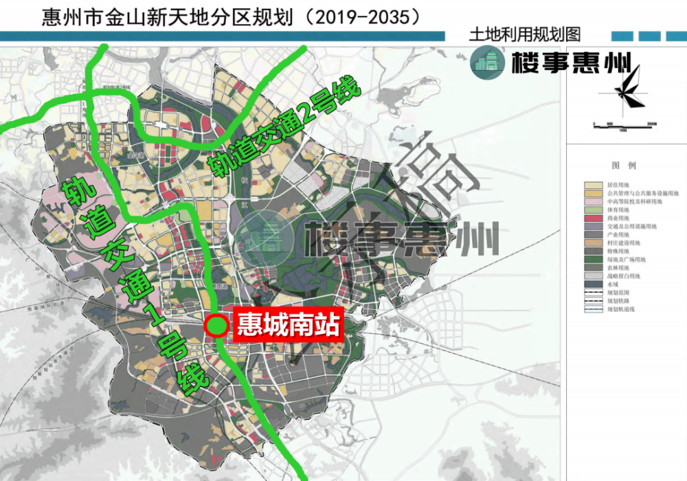 4號線惠南地區規劃的1號線特別像惠州北站新城的總控規,在建設惠州