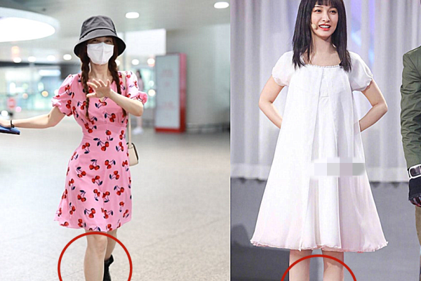 吴昕真的瘦身成功路人镜头和精修图对比差距都在小腿上了