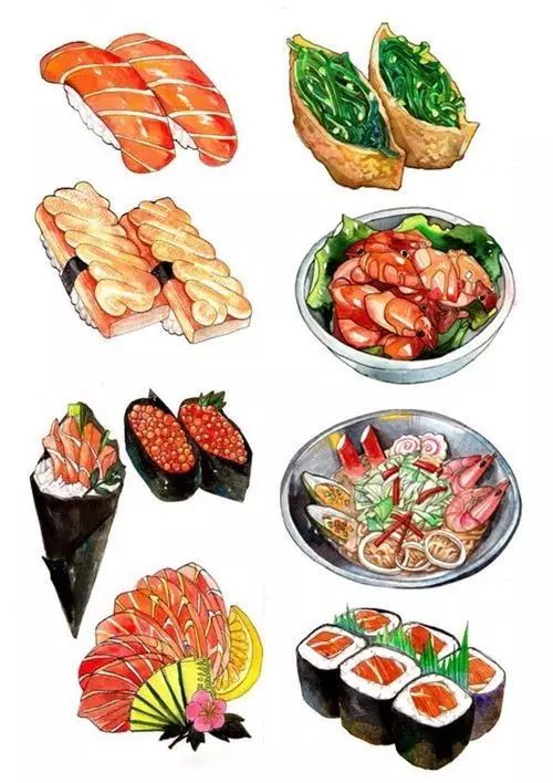 画出来的食物,才是顶级吃货的操作!边看边流口水