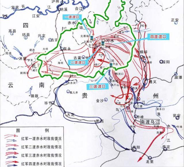 红军渡金沙江路线图图片