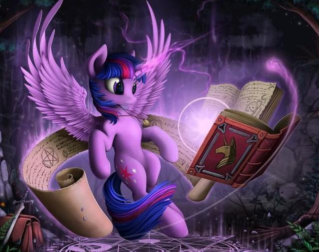 小马宝莉:3d立体黑化形象,特里克西化身为狙击手,紫悦很美感