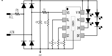 on/off调光调色外围电路简单的rm9006ac