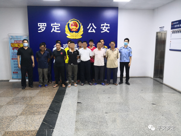 罗定警方捣毁一聚赌窝点 抓获涉赌人员12名