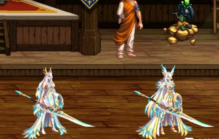 dnf:"龙刀"武器装扮出现,女鬼剑士提前使用,跟龙袍外观搭配_腾讯新闻