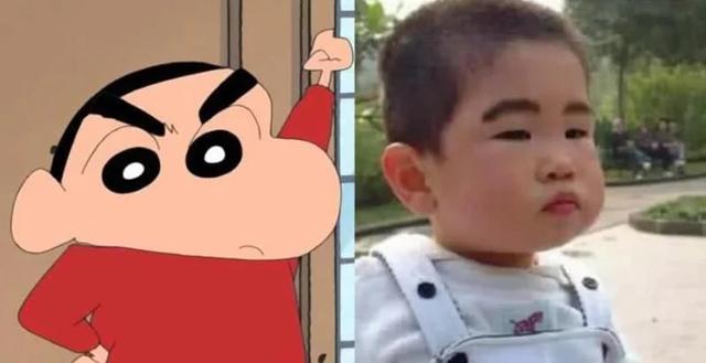 当蜡笔小新变成"真人"后,有人说这个小孩子就是蜡笔小新的原型