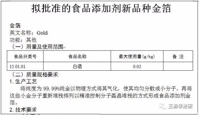 金箔究竟能不能食用 食品添加剂